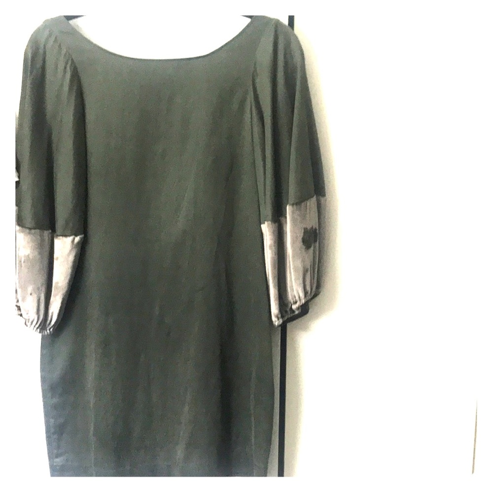 Silk Elizabeth and James Green Low Back Dress